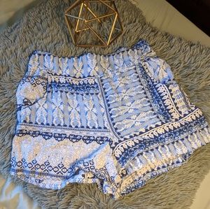 COTTON ON Blue Pattern Shorts